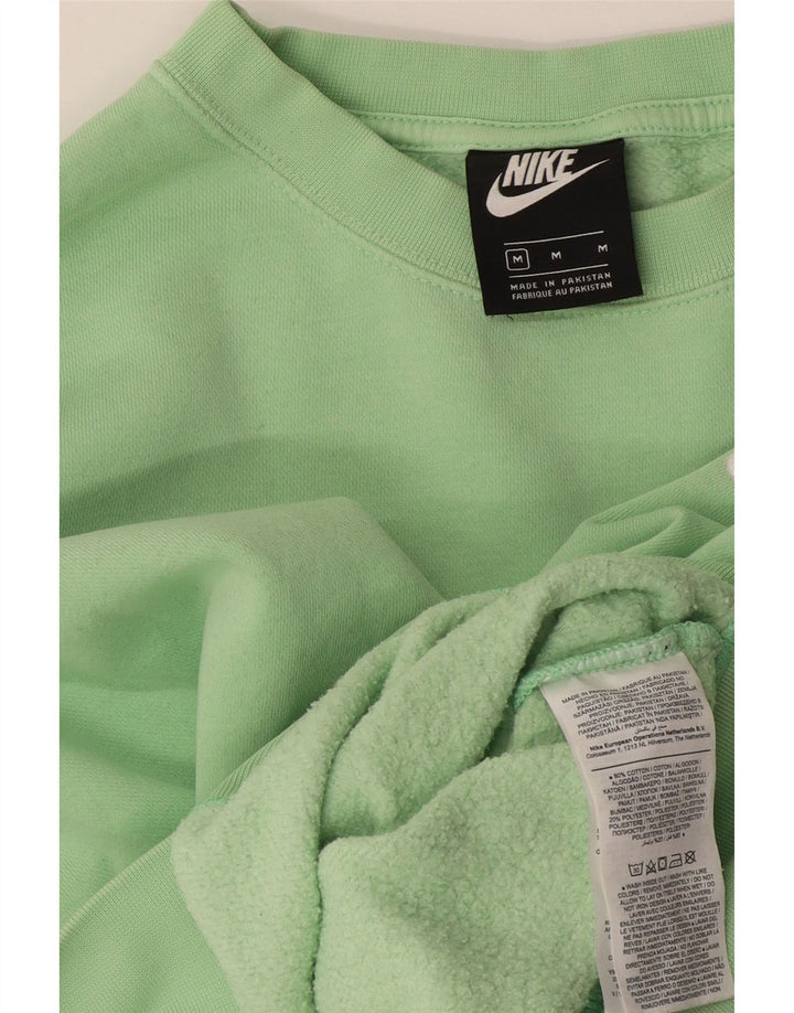 Γυναικείο φούτερ Nike Crop Oversized Jumper UK 14 Μεσαίο πράσινο βαμβακερό