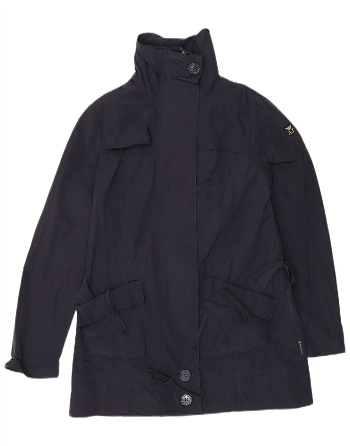 Γυναικεία καμπαρντίνα ARMANI JEANS US 6 Medium Navy Blue Polyester