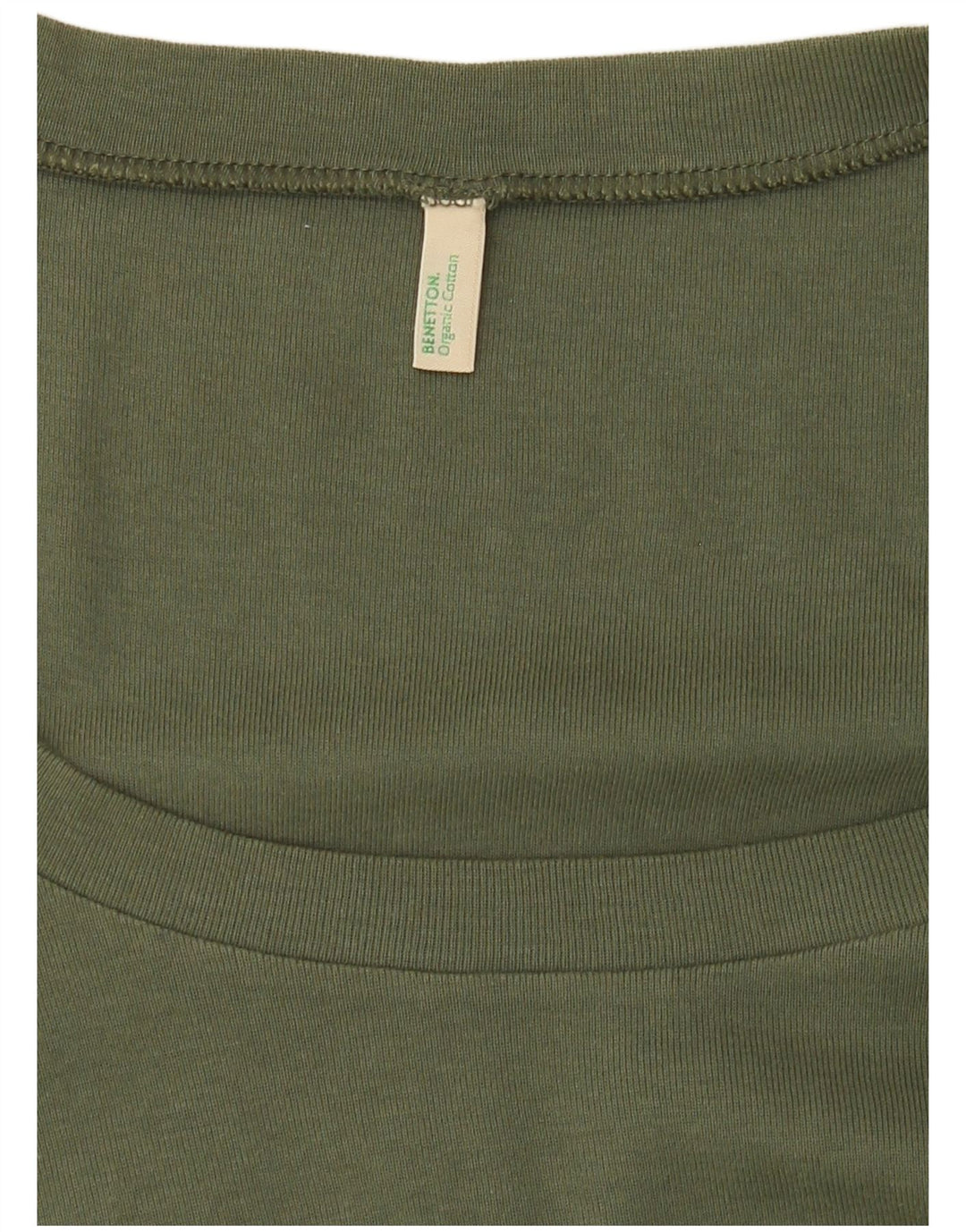 Benetton Γυναικείο T-Shirt Top UK 10 Small Khaki
