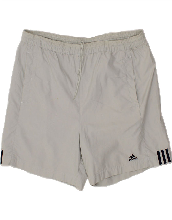 ADIDAS Mens Sport Shorts Large Grey Cotton Vintage Adidas and Second-Hand Adidas from Messina Hembry 