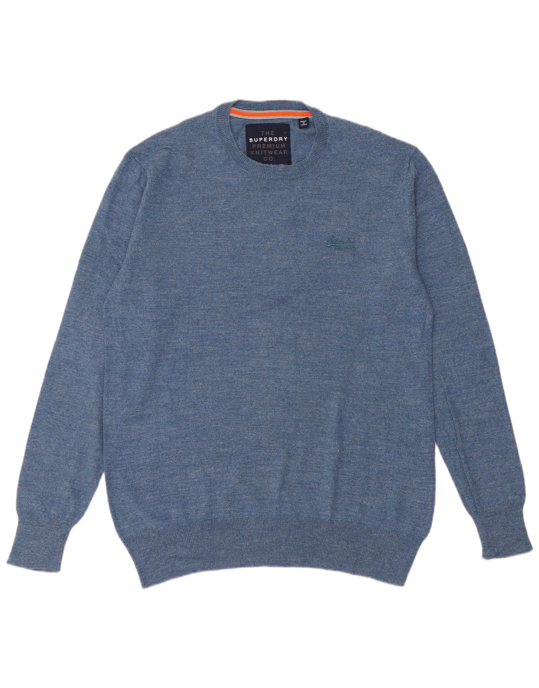 Ανδρικό πουλόβερ Superdry Crew Neck Jumper 2XL Μπλε βαμβακερό