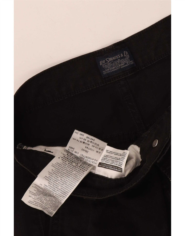 Γυναικείο Slim Jeans Levi's W29 L32 μαύρο βαμβακερό