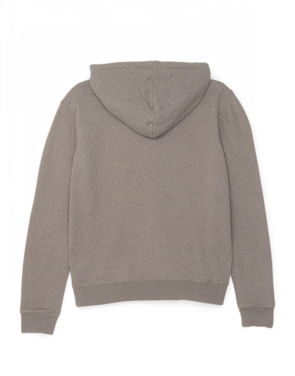 Jack Wills Γυναικείο γυναικείο φούτερ με κουκούλα UK 10 Small Grey Flecked Cotton