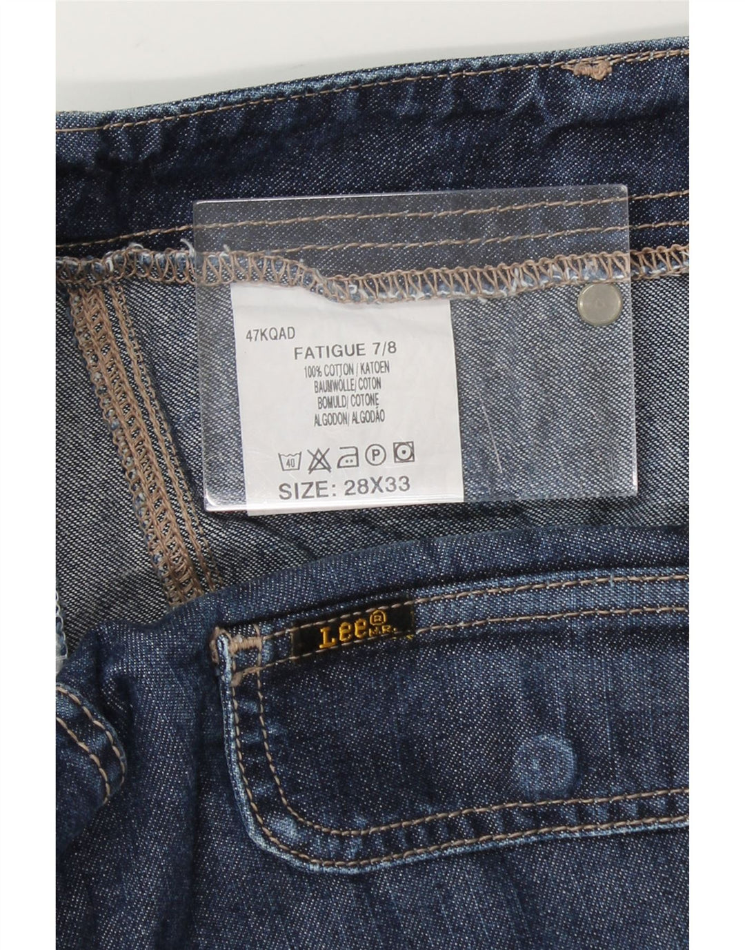 LEE Womens Straight Jeans W28 L25 Blue Cotton Vintage Lee and Second-Hand Lee from Messina Hembry 