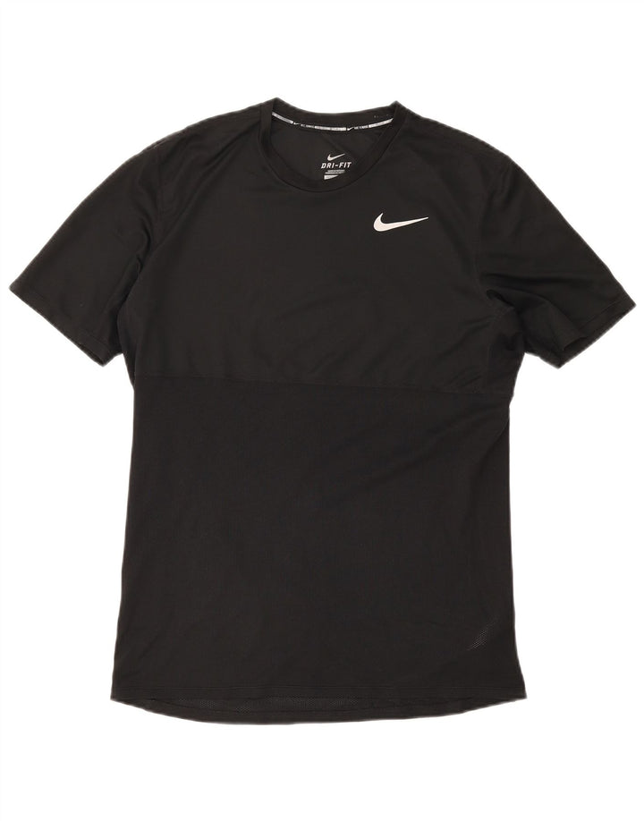 Ανδρικό T-shirt Nike Dri Fit Top Sports από μεσαίο μαύρο πολυεστέρα