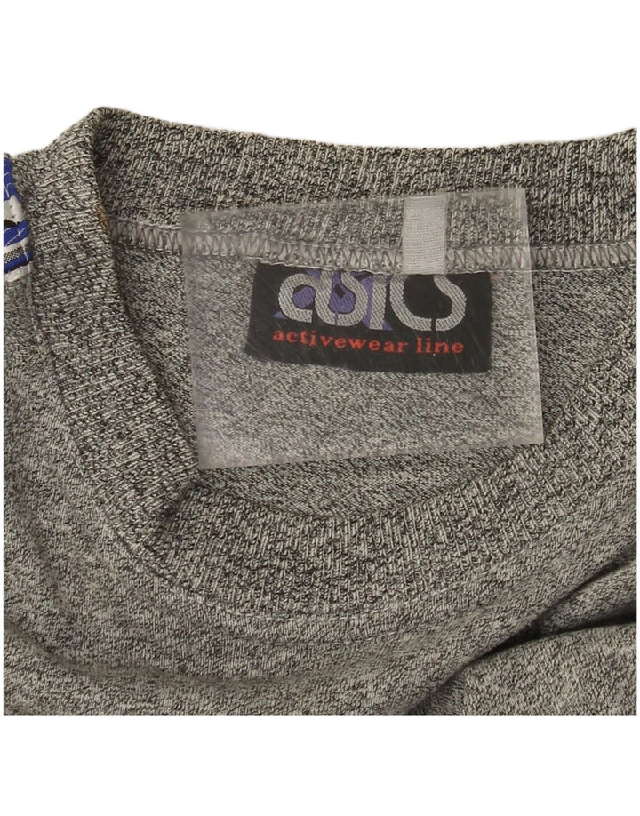 Ανδρικό γραφικό μπλουζάκι ASICS Top Small Grey Flecked