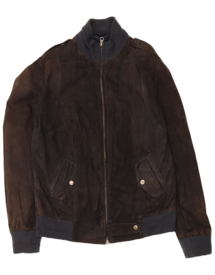 Koan Γυναικείο Military Suede Bomber Jacket IT 44 Medium μαύρο δέρμα