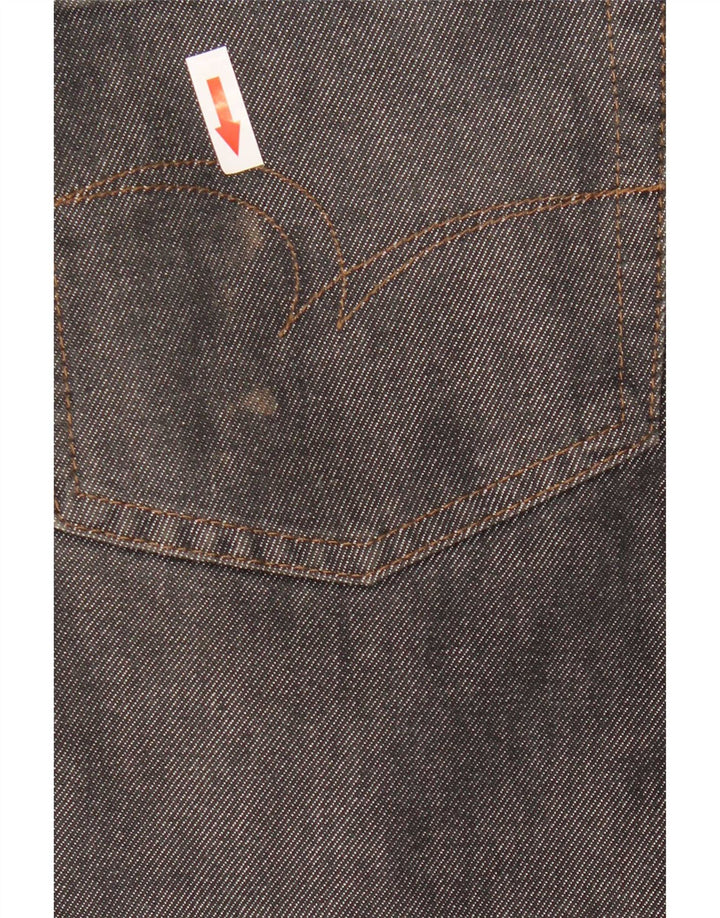 Lee Mens Straight Jeans W35 L29 Γκρι βαμβακερό