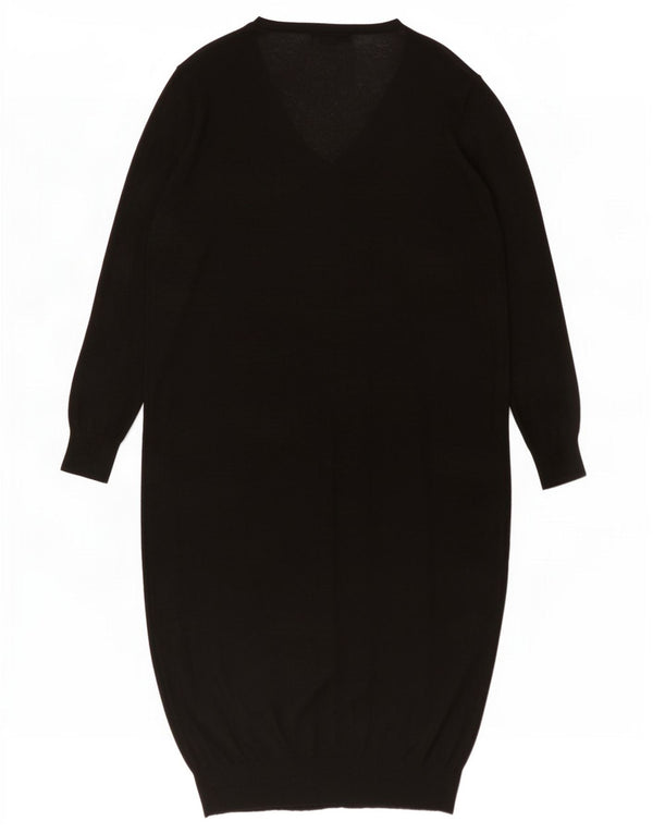 Zara Γυναικείο υπερμεγέθη Jumper φόρεμα UK 10 Small Black