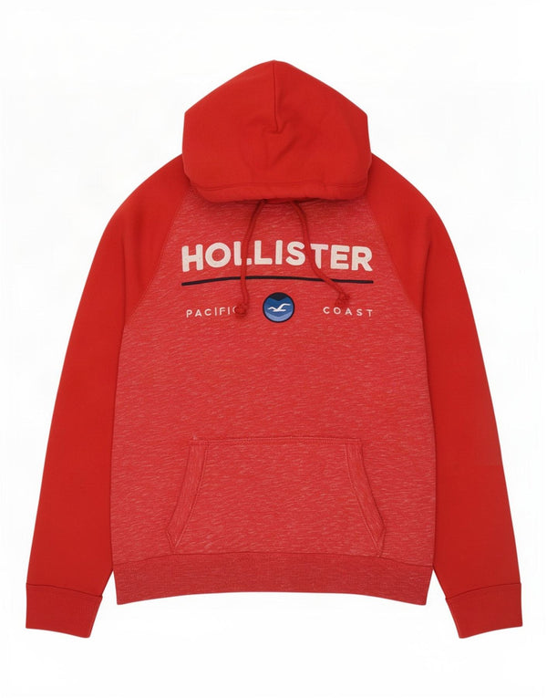 Ανδρικό γραφικό κουκούλα Hollister Βαμβακερό μεσαίο κόκκινο