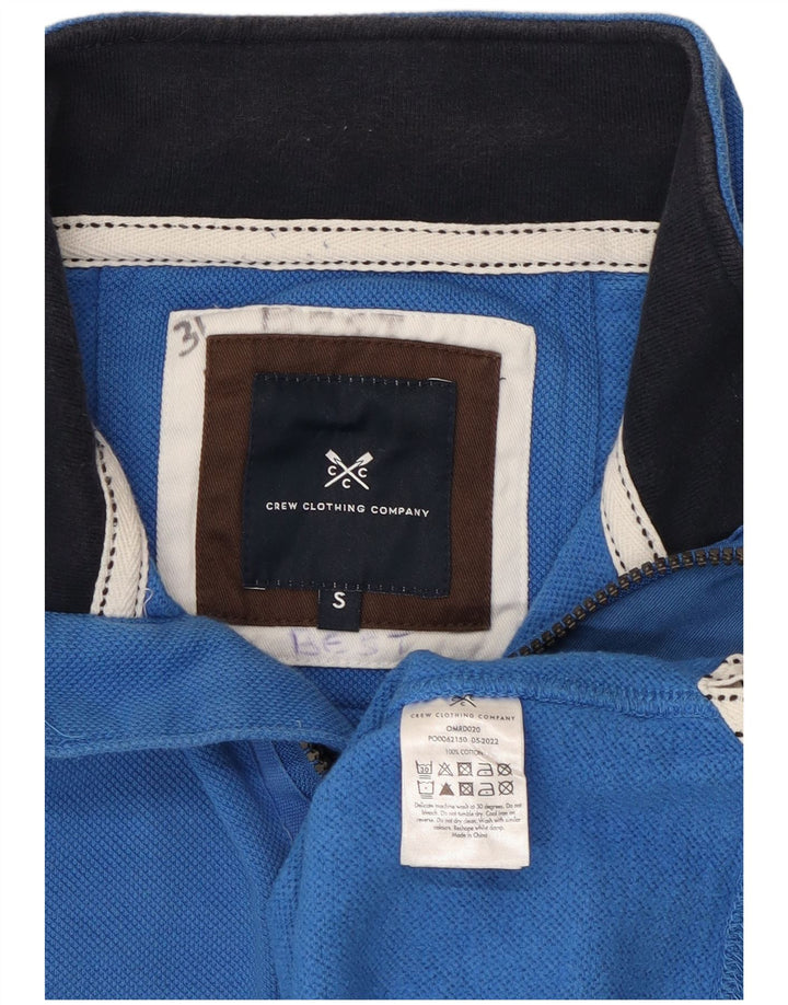 Ανδρικό Φούτερ με φερμουάρ Crew Clothing, Μπλε βαμβακερό