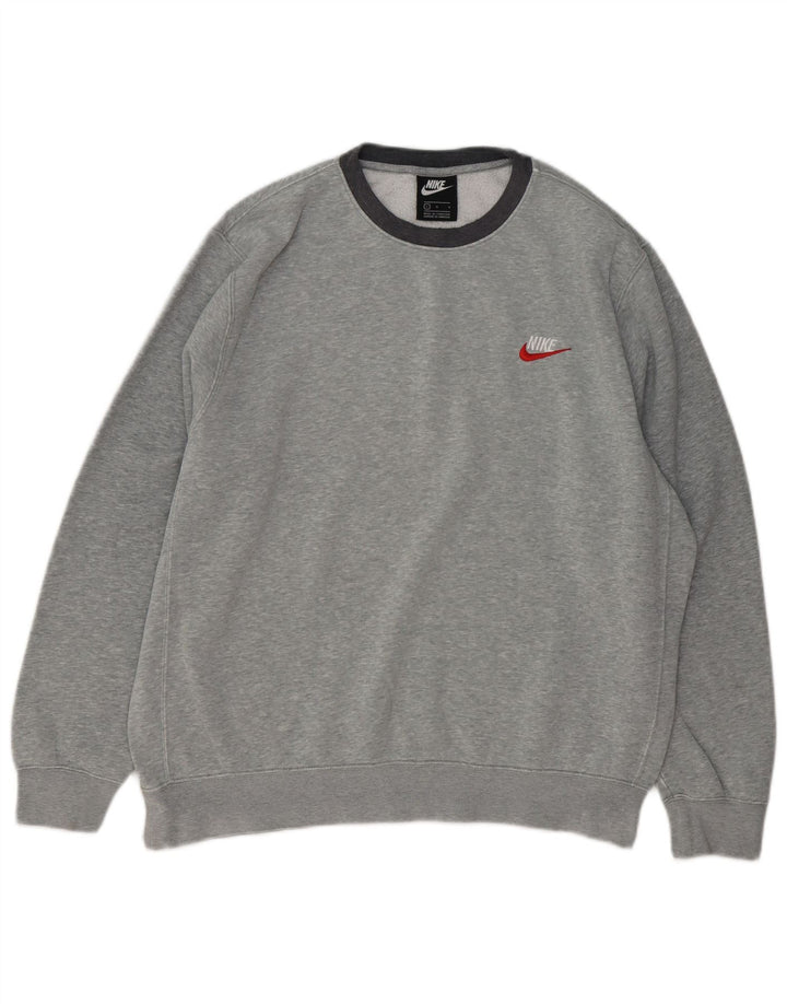 Ανδρικό φούτερ NIKE Jumper μεγάλο γκρι βαμβακερό