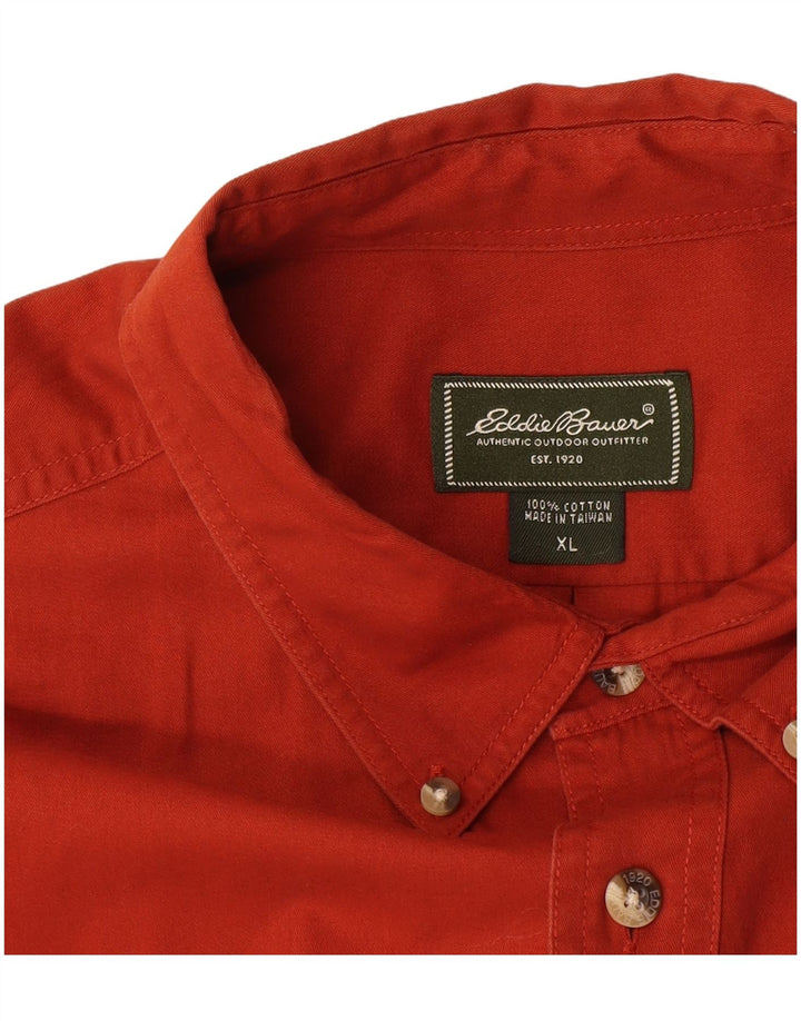 Ανδρικό πουκάμισο Eddie Bauer XL Καφέ βαμβακερό