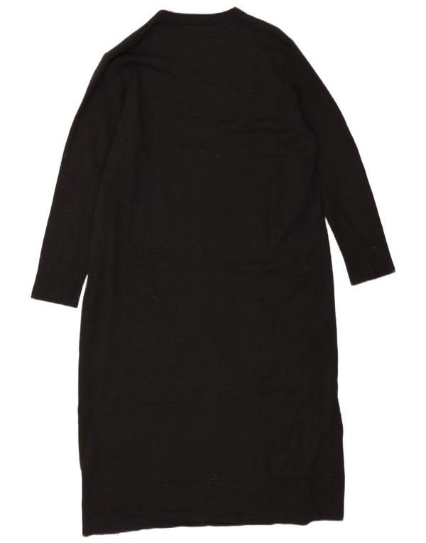 Γυναικείο μακρυμάνικο φόρεμα Zara UK 18 XL μαύρη βισκόζη