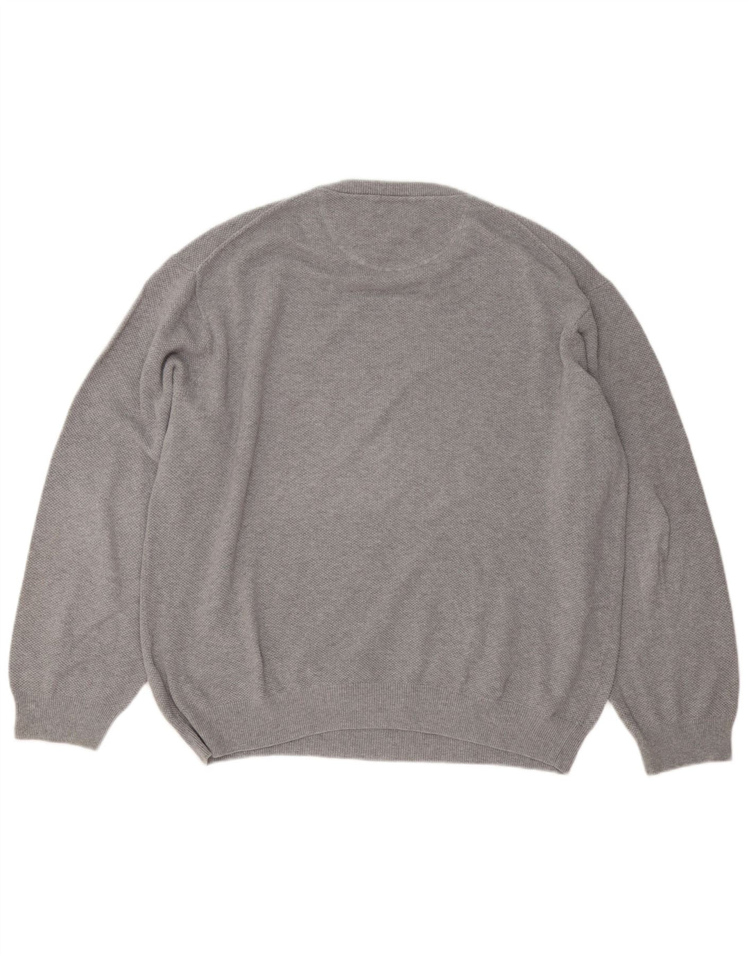 Πουλόβερ Gant Mens Crew Neck Jumper 3XL Γκρι βαμβακερό
