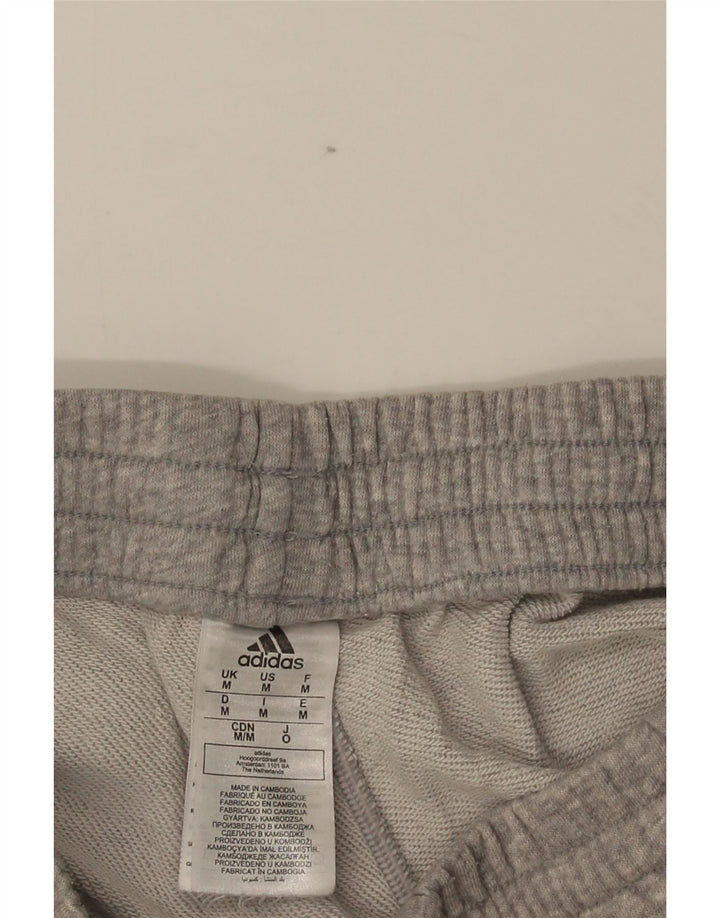 Ανδρικό αθλητικό σορτς Adidas από βαμβακερό μεσαίο γκρι