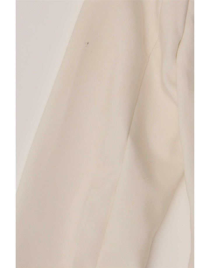 Zara Γυναικείο μπουφάν blazer UK 6 XS White Colourblock Polyester