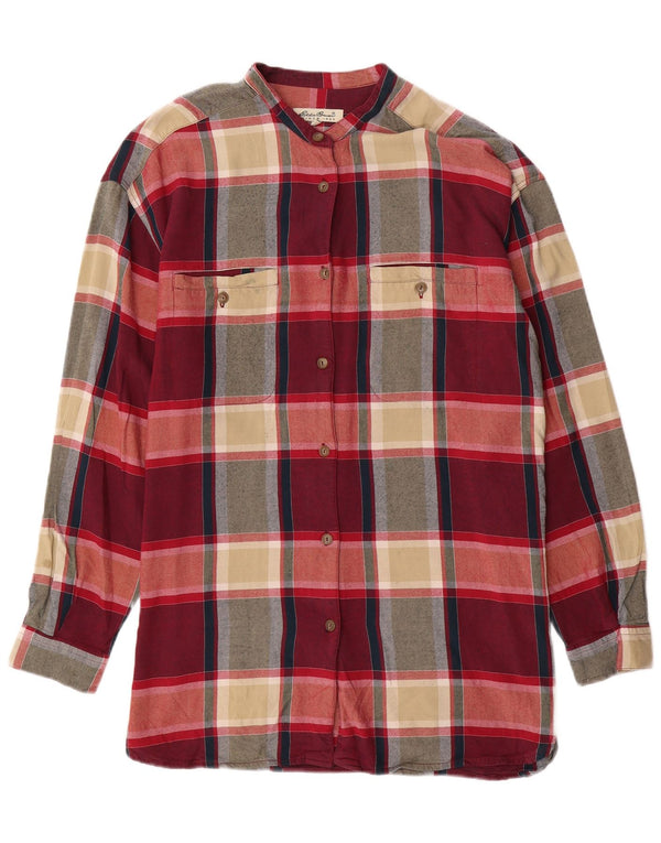 Γυναικείο πουκάμισο Eddie Bauer UK 16 Large Red Check Viscose