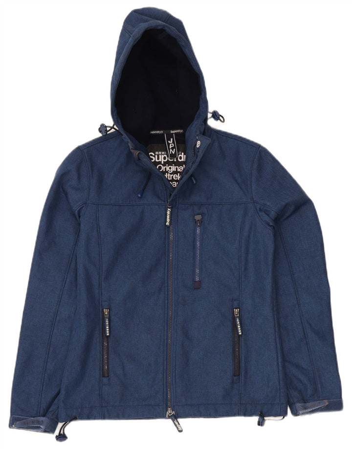 Ανδρικό SUPERDRY Windcheater Hooded Windbreaker Jacket UK 36 Small Blue