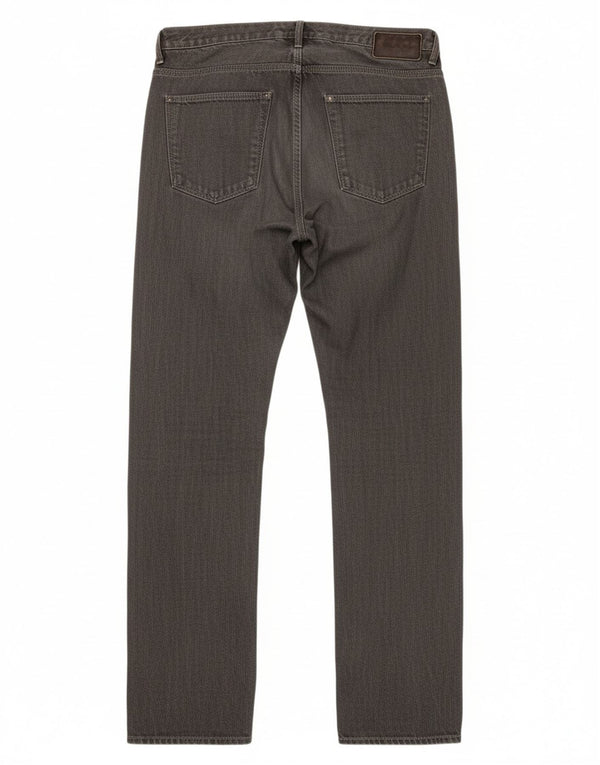 MASSIMO DUTTI Mens Straight Jeans EU 42 Large W32 L37 Grey Cotton