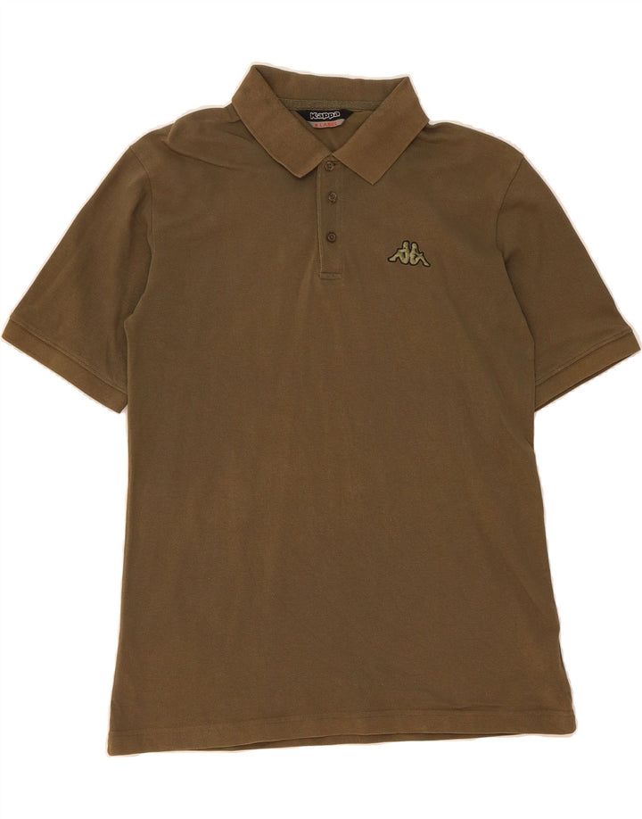 KAPPA Mens Polo Shirt XL Khaki Cotton Vintage Kappa and Second-Hand Kappa from Messina Hembry 