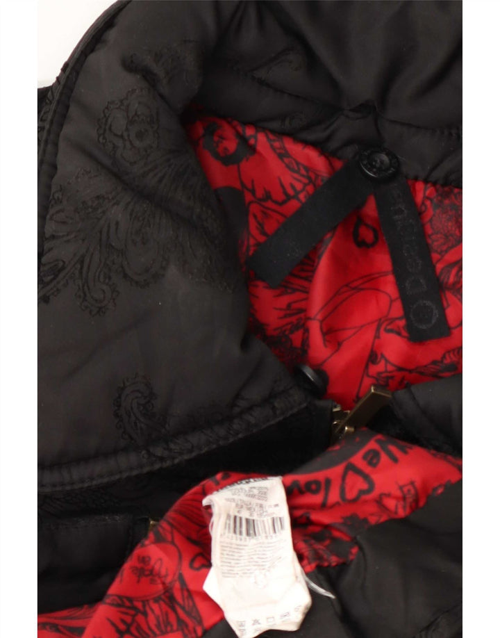 Desigual Γυναικείο μπουφάν με επένδυση με γραφικά EU 40 Μεσαίο μαύρο Paisley Πολυεστέρας