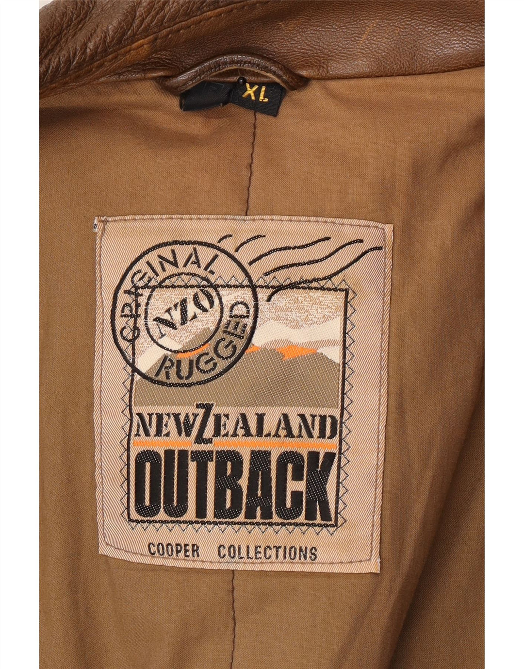 Outback Ανδρικό Δερμάτινο Μπουφάν UK 42 XL Καφέ Δερμάτινο
