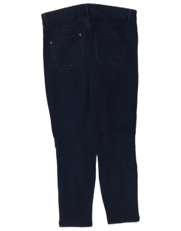 Oasis Γυναικεία Capri Jeans UK 12 Medium W28 L22 Navy Blue Cotton