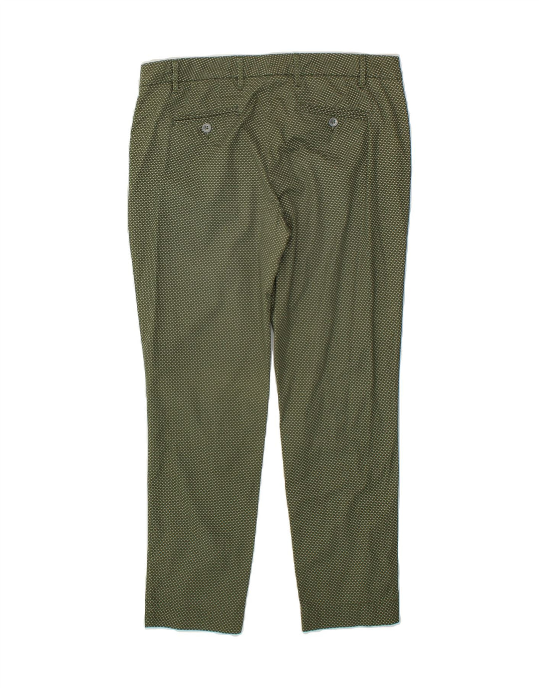 JECKERSON Womens Abstract Pattern Slim Casual Trousers W29 L28 Green Vintage Jeckerson and Second-Hand Jeckerson from Messina Hembry 