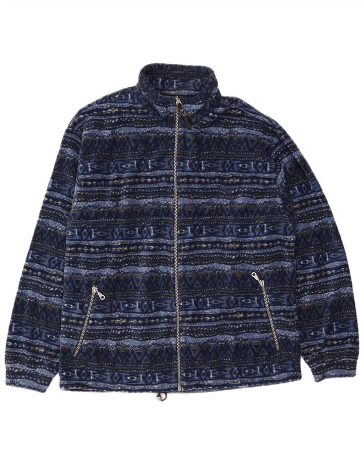 SALEWA Ανδρικό μπουφάν Polarlite Fleece UK 40 Large Navy Blue Geometric