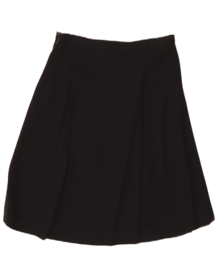 EMPORIO ARMANI Γυναικεία Ψηλόμεση Φούστα σε γραμμή Α IT 40 Small W24 Μαύρο Μάλλινο