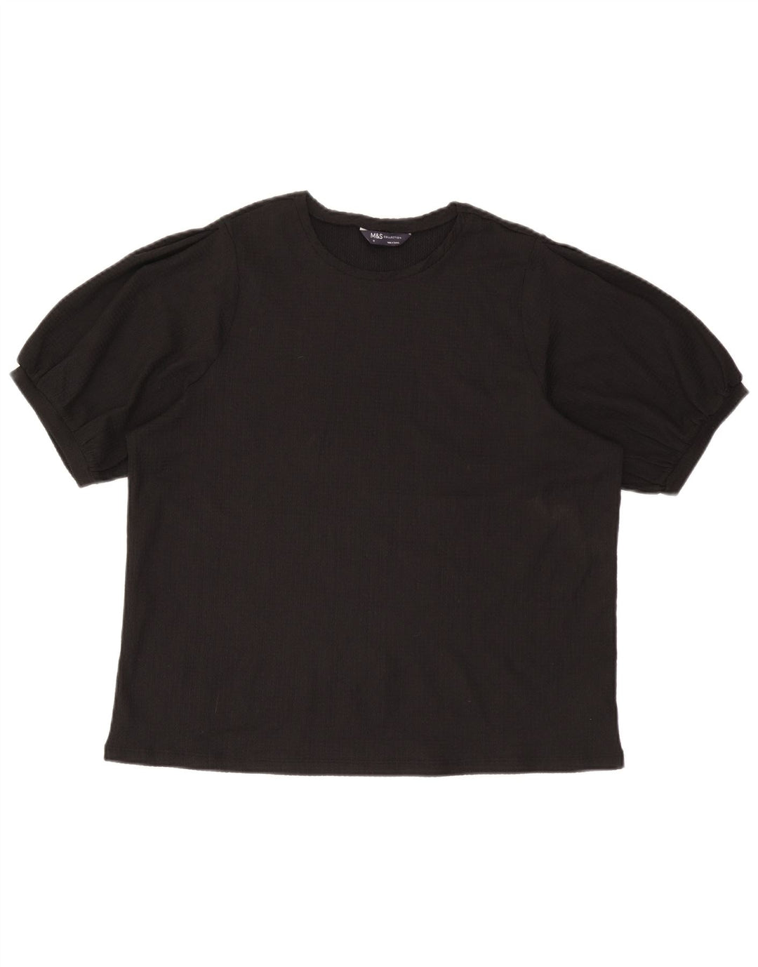 Marks & Spencer Γυναικεία Μπλούζα Τοπ UK 18 XL Μαύρο Πολυεστέρας