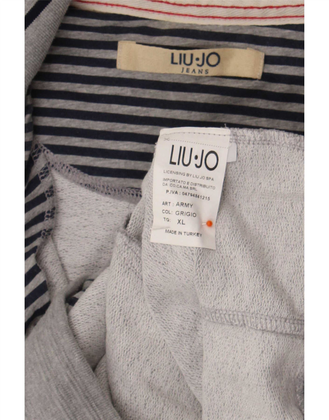 Liu Jo Mens Graphic αθλητική φόρμα Top Jacket XL Γκρι βαμβακερό