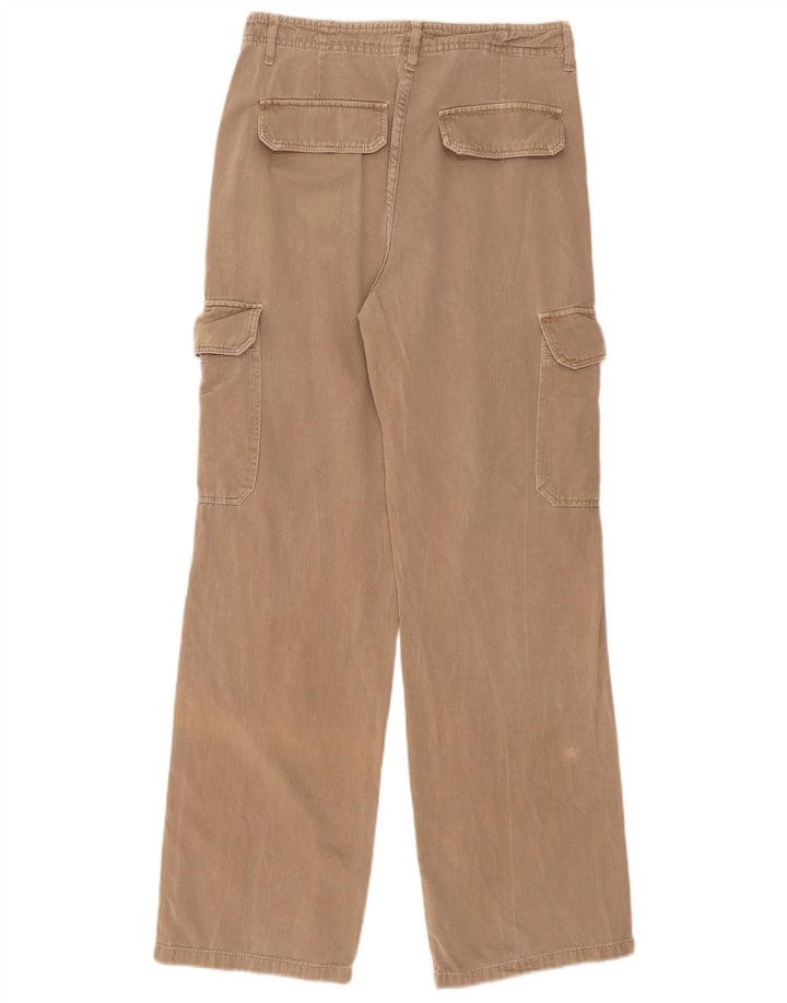 Zara Γυναικείο ίσιο παντελόνι Cargo EU 40 Medium W30 L31 Beige