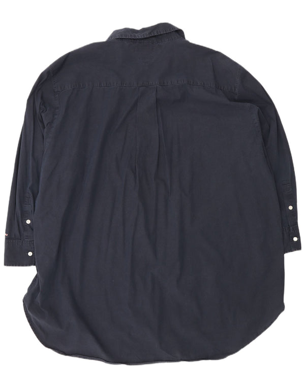 Tommy Hilfiger Γυναικείο μακρυμάνικο πουκάμισο oversized φόρεμα UK 26 5XL Navy Blue