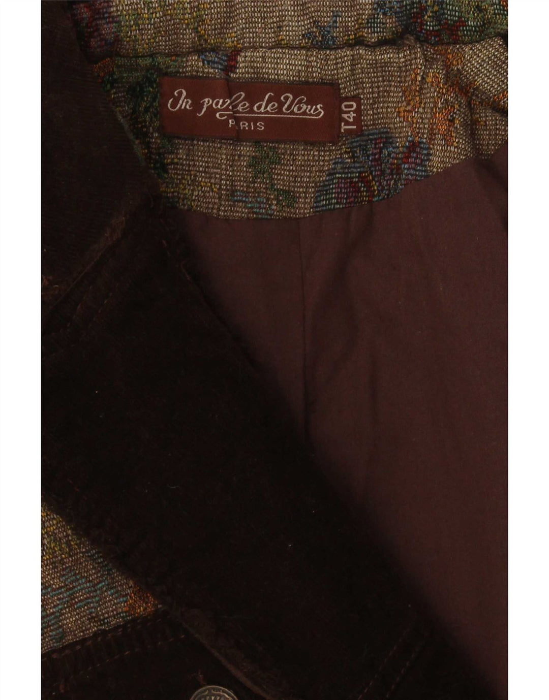 Vintage Γυναικείο Μπουφάν Blazer 3 Κουμπιών IT 40 Μικρό Πολύχρωμο Φλοράλ