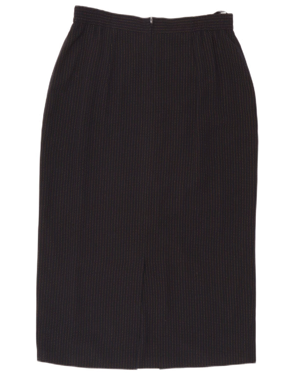 SAMOON Γυναικεία Ψηλόμεση Pencil Φούστα UK 18 XL W34 Navy Blue Pinstripe