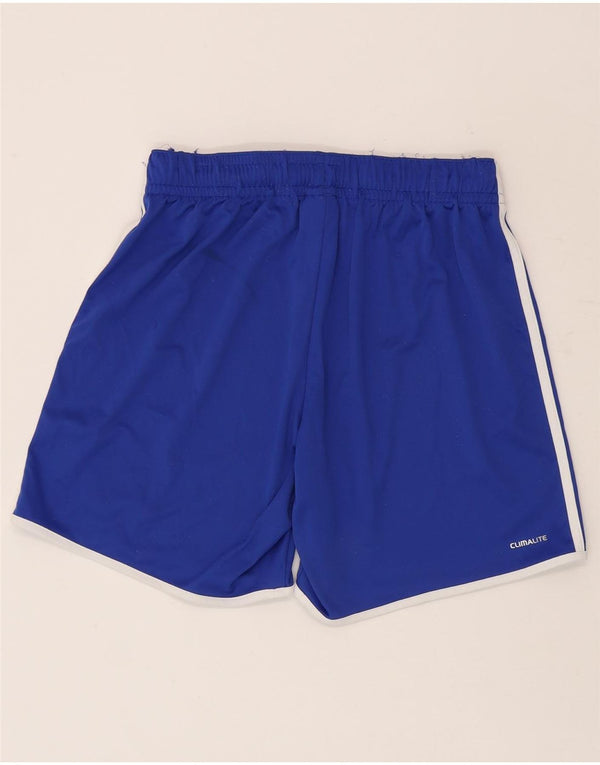Ανδρικό αθλητικό σορτς Adidas Climalite από μεσαίο μπλε πολυεστέρα