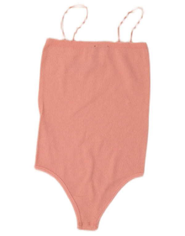 Zara γυναικείο αμάνικο κορμάκι UK 4 XS Pink Nylon