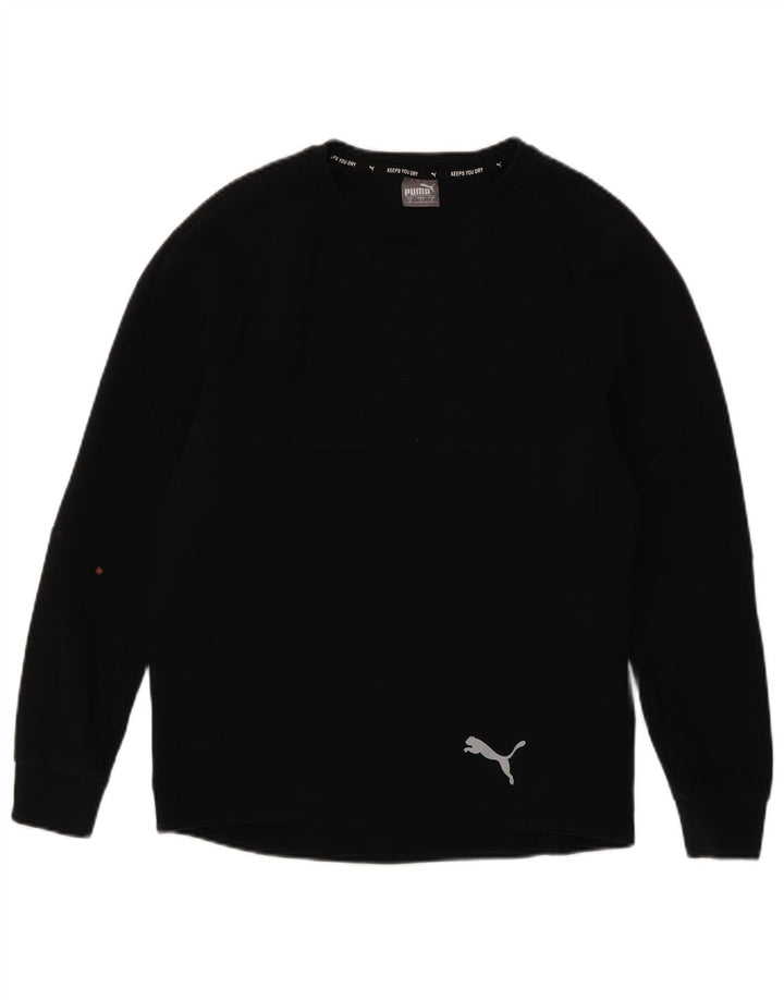 Ανδρικό μπλουζάκι Puma, μακρυμάνικο, βαμβακερό σε μπλε ναυτικό