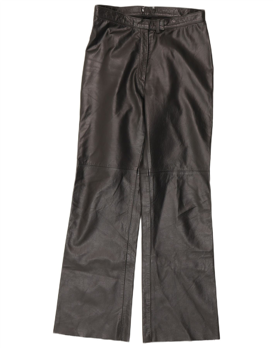Vintage γυναικείο δερμάτινο παντελόνι IT 44 Medium W28 L30 μαύρο δέρμα