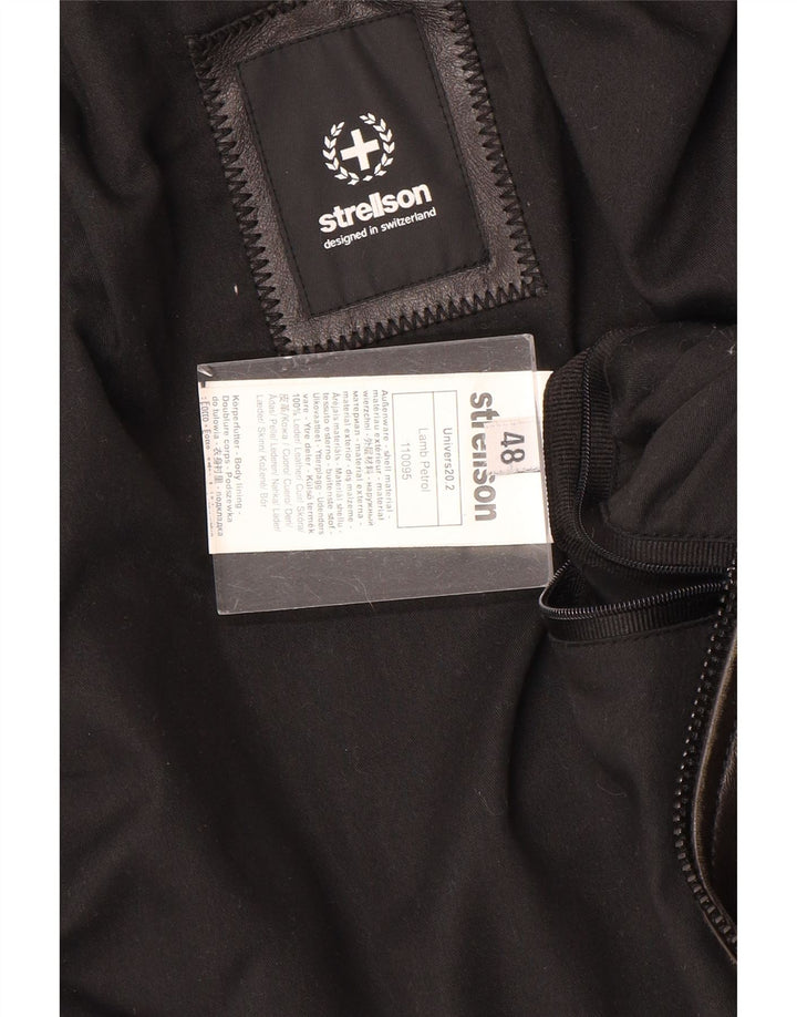 Strellson Ανδρικό Δερμάτινο Μπουφάν IT 48 Medium Black Leather