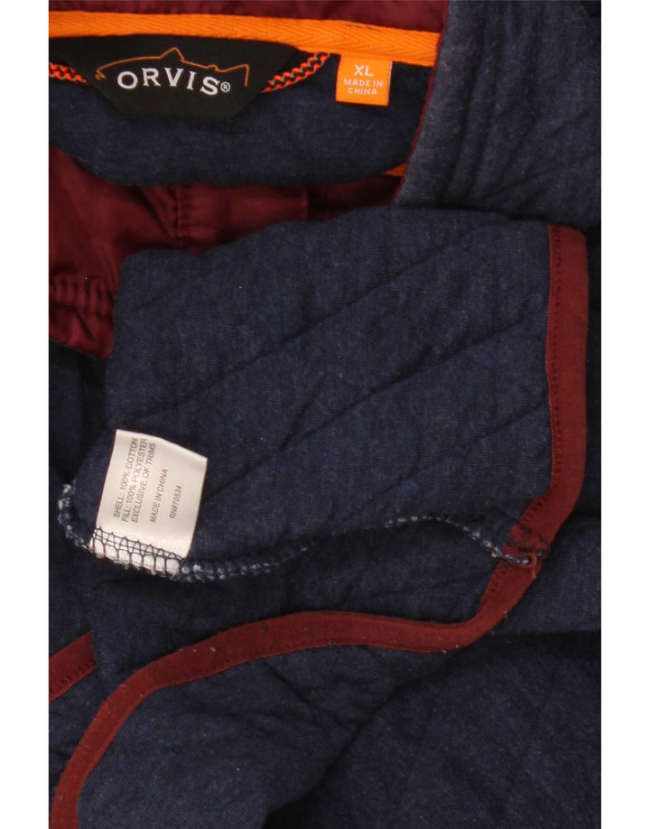 Ανδρικό φούτερ με λαιμόκοψη ORVIS Jumper XL Navy Blue Cotton