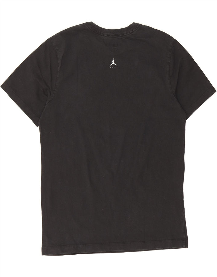 JORDAN Mens Graphic T-Shirt Top Medium Black Vintage Jordan and Second-Hand Jordan from Messina Hembry 