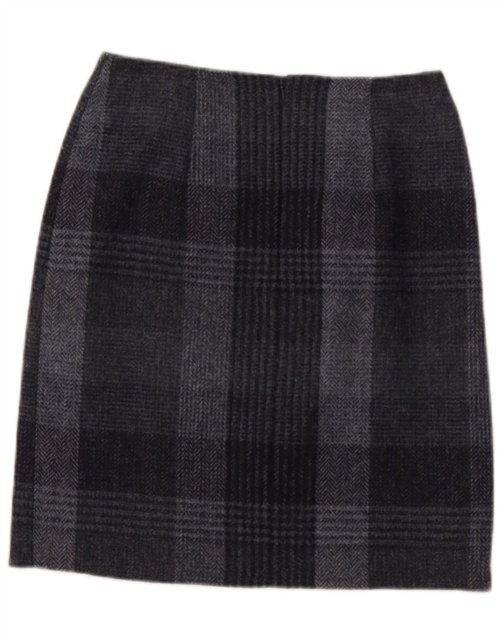 Hobbs Γυναικεία Pencil Φούστα UK 8 Small W28 Grey Check Wool