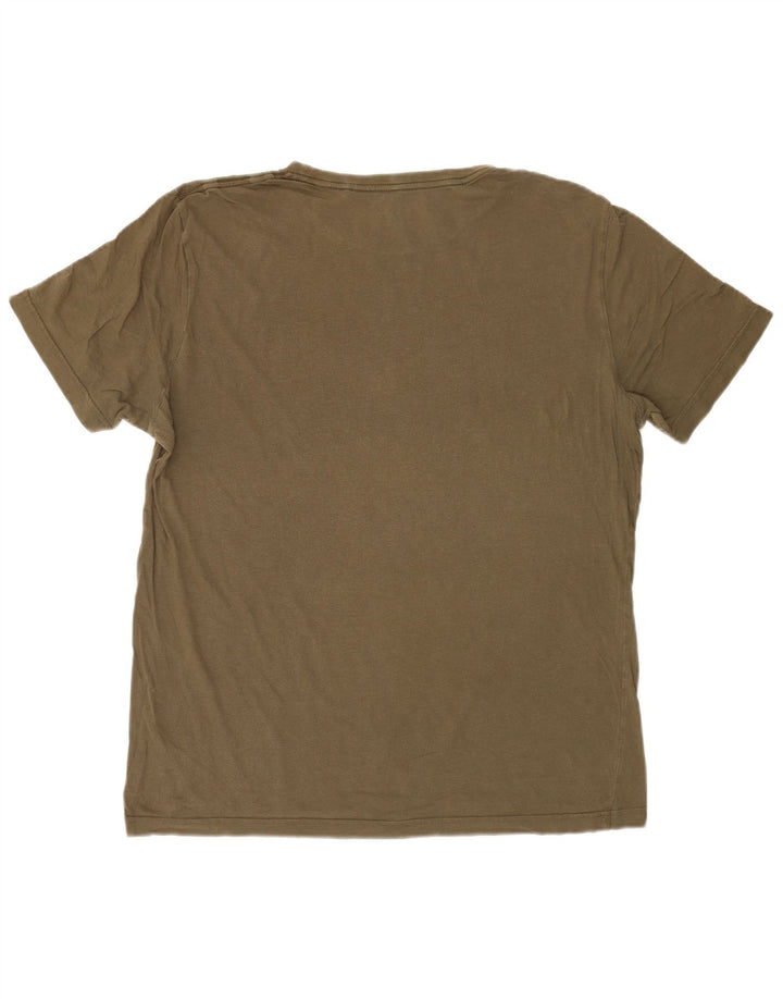 Ανδρικό γραφικό μπλουζάκι Puma Top Large Khaki