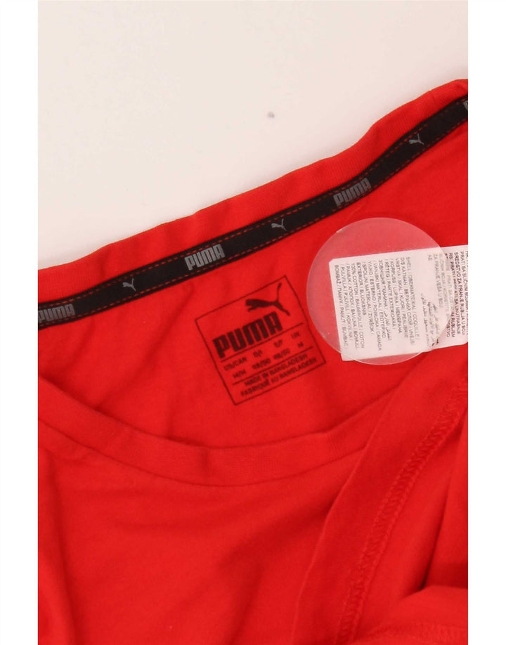 Ανδρικό γραφικό μπλουζάκι Puma, μεσαίο κόκκινο βαμβακερό