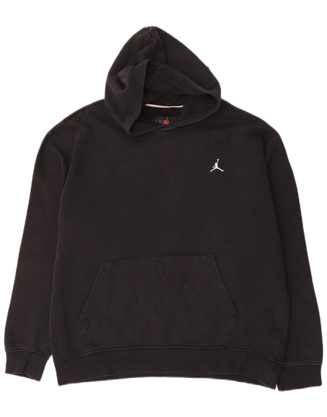 Jordan Ανδρικό Hoodie Jumper μεγάλο μαύρο βαμβακερό
