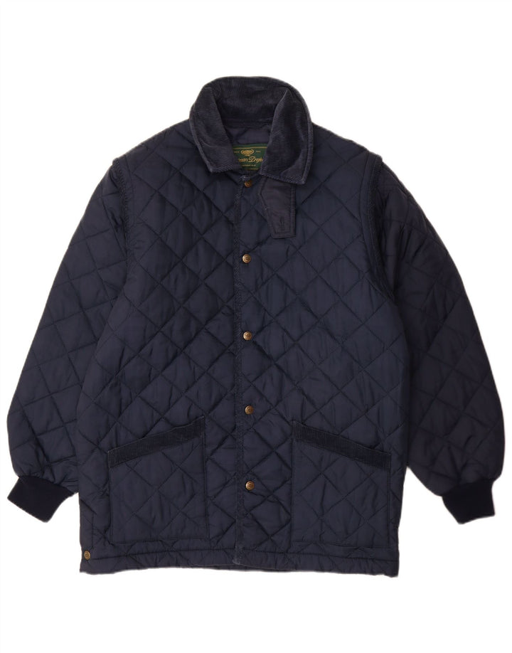 EUROPEAN PROJECT Ανδρικό καπιτονέ μπουφάν UK 34 XS Navy Blue