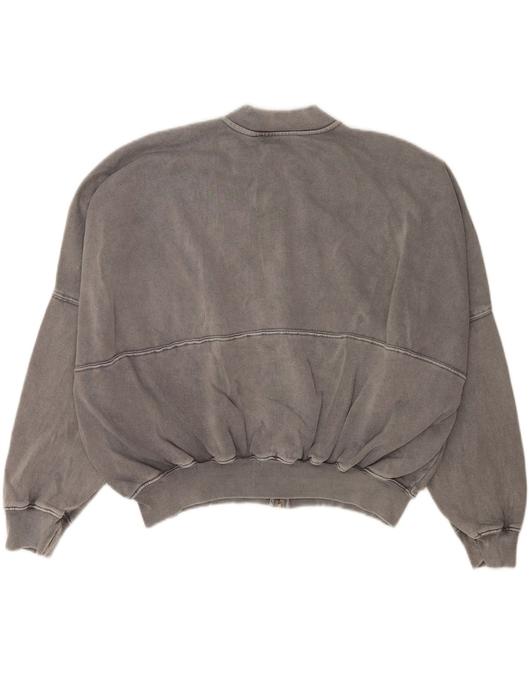 Zara Γυναικεία φόρμα Oversized Top Jacket UK 10 Small Grey Cotton